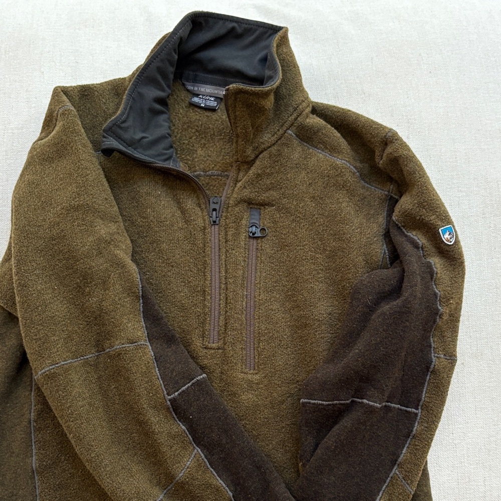 Kuhl Olive Green Quarter-Zip Pullover - Picture 3 of 3